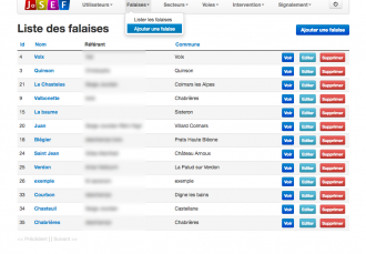 Application web - JoSEF - CD FFME 04