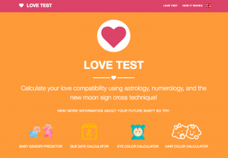 Application web - Love test compatibility
