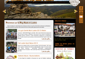 Site internet - Le blog made in Lozère