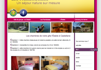 Site internet - Les Framboiseilles - Camping à Castellane