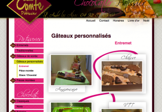 Site internet - Patisserie Comte