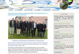 Site internet - Syndicat départemental de l'eau de la Manche